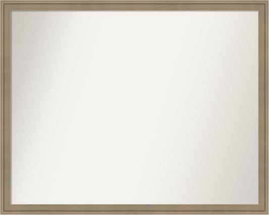 Amanti Art Grey Bathroom Mirror for Over Sink, 24x30 Florence Grey Rectangle Vanity Mirror, Large Casual Frame, Hangs Horizonally and Vertically, Bathroom Wall Decor, Non-Beveled Edge from WI, USA