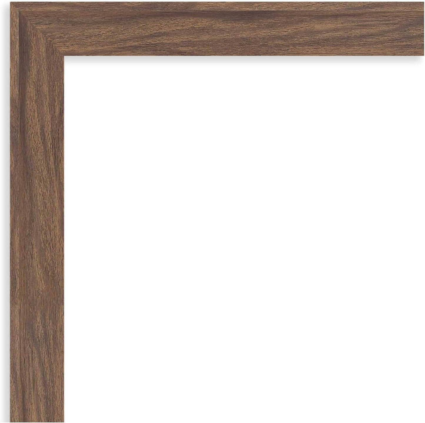 Amanti Art Brown Bathroom Mirror for Over Sink, 30x41 Pia Medium Brown Narrow Rectangle Vanity Mirror, X-Large Casual Frame, Hangs Horizonally and Vertically, Bathroom Wall Decor, Non-Beveled Edge