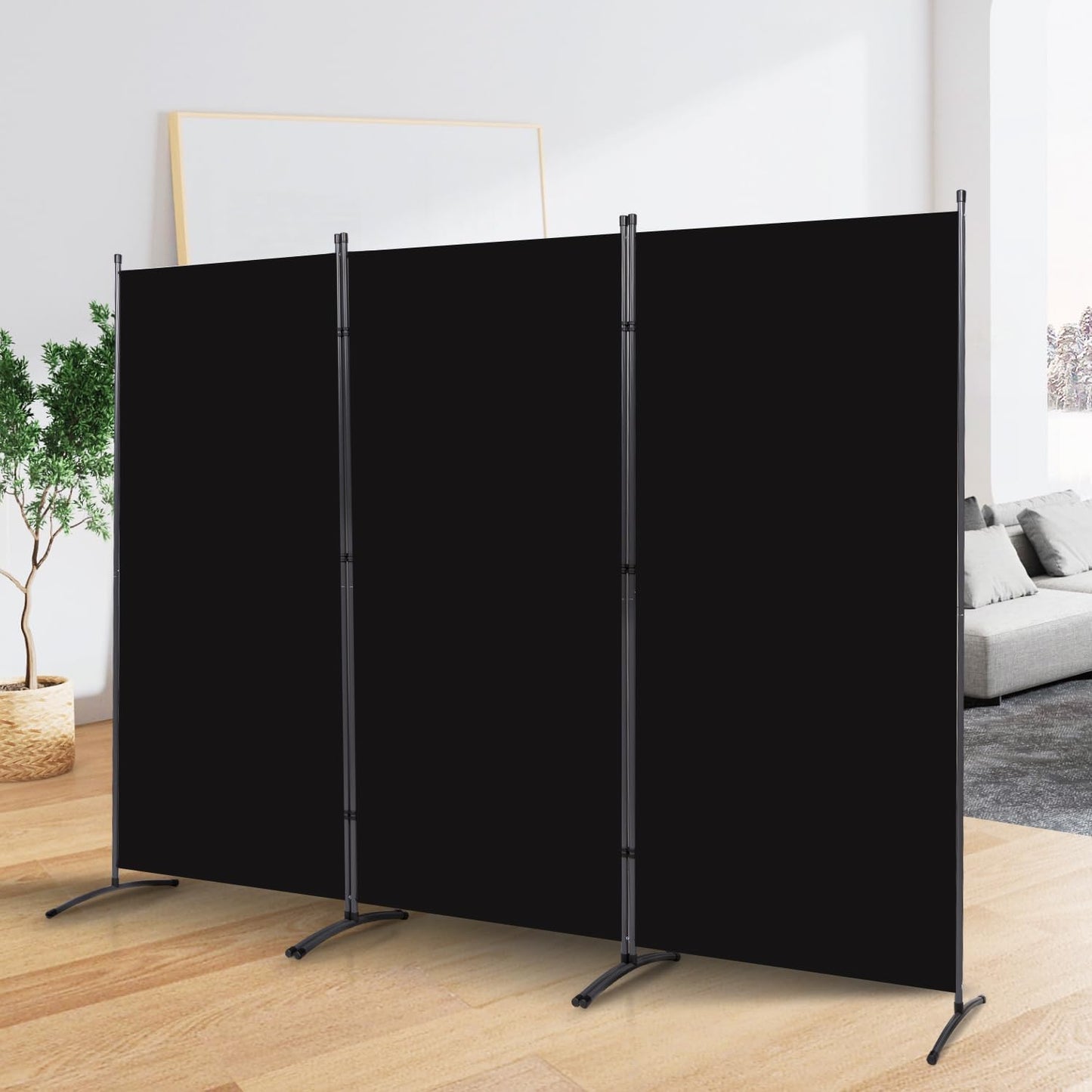 Room Divider Folding Privacy Screens, Portable Room Divider Panel 3 Panel Partition Room Dividers Screen Freestanding Room Partitions and Dividers Fabric Dividers for Room Separation