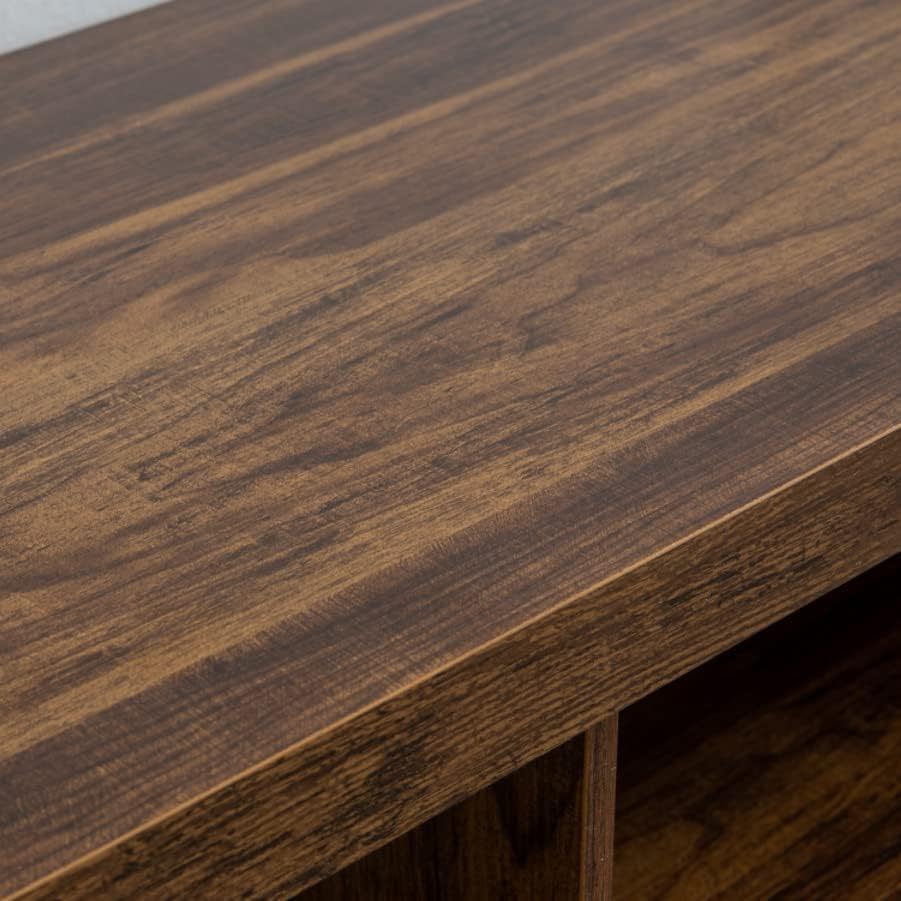 GAZHOME TV Stand for TV up to 65 Inches, TV Cabinet with Open Storage, TV Console Unit with Shelving for Living Room, Entertainment Room, Rustic Brown