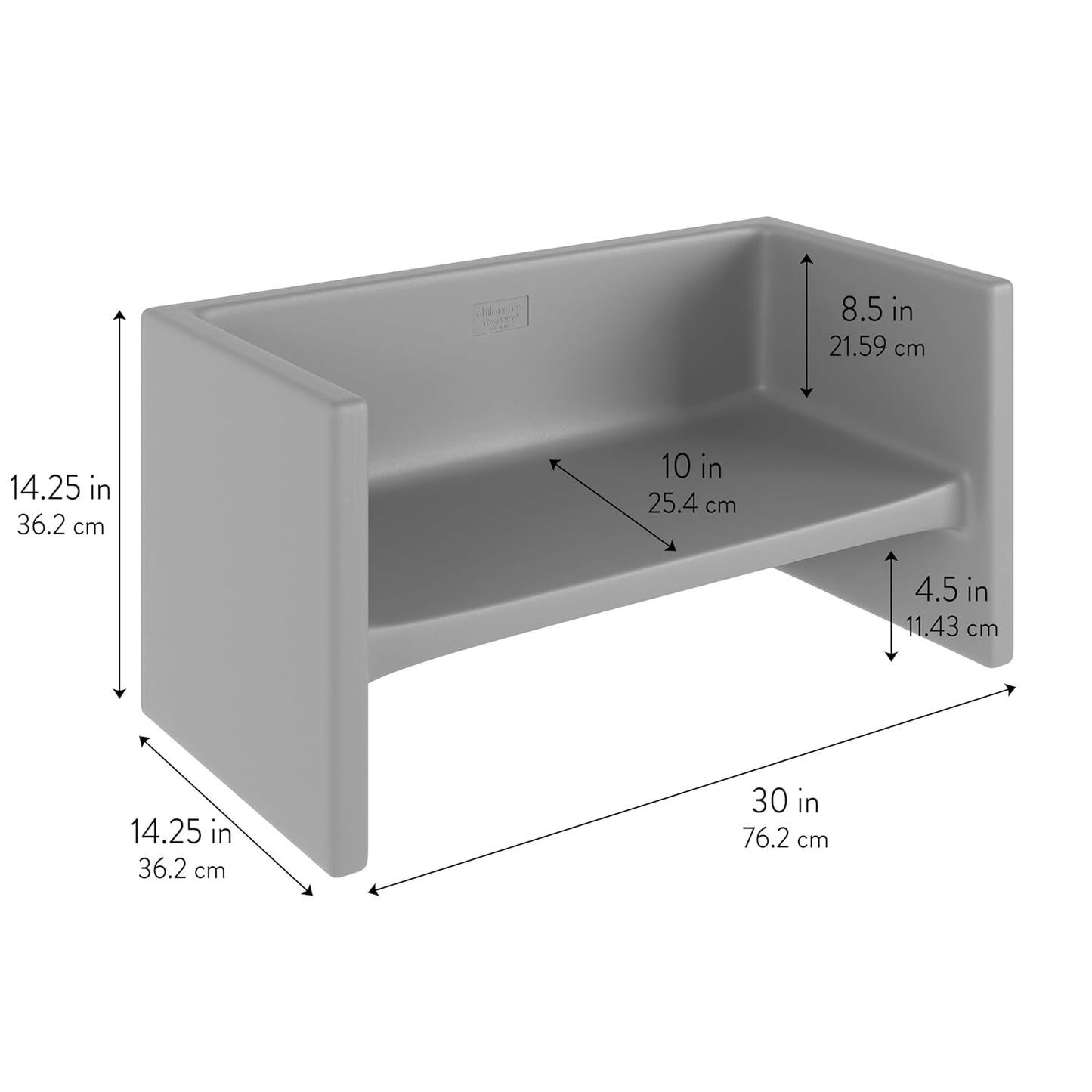 Children's Factory 3-in-1 Adapta-Benches for Kids, Flexible Seating Classroom Furniture, 3-Pack Kids Chair Set