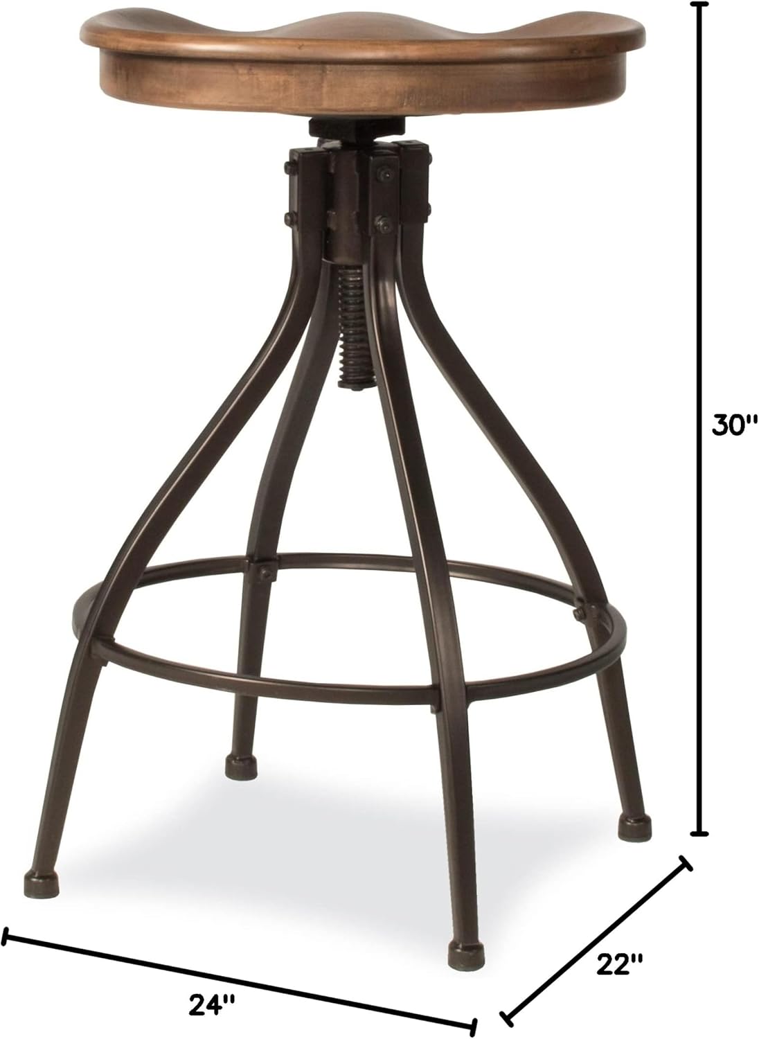 Bar Stool - Silverton Bar Stool with Open Lattice - Hillsdale Furniture - 4734-830, Brown