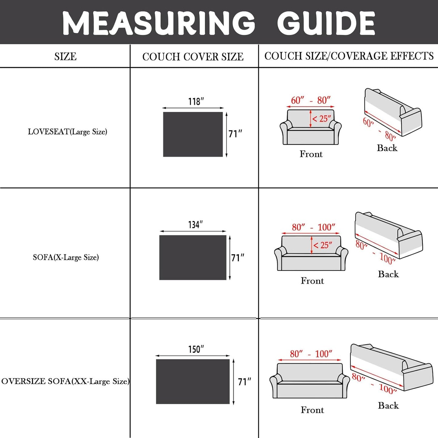 HANDONTIME Boho Couch Cover Blanket Geometric Striped Pet Covers for Couches and Sofas Dark Grey and Black Dog Cover for Couch Pet Friendly Chenille Sectional Sofa Covers for Pets Washable, 71" X118"