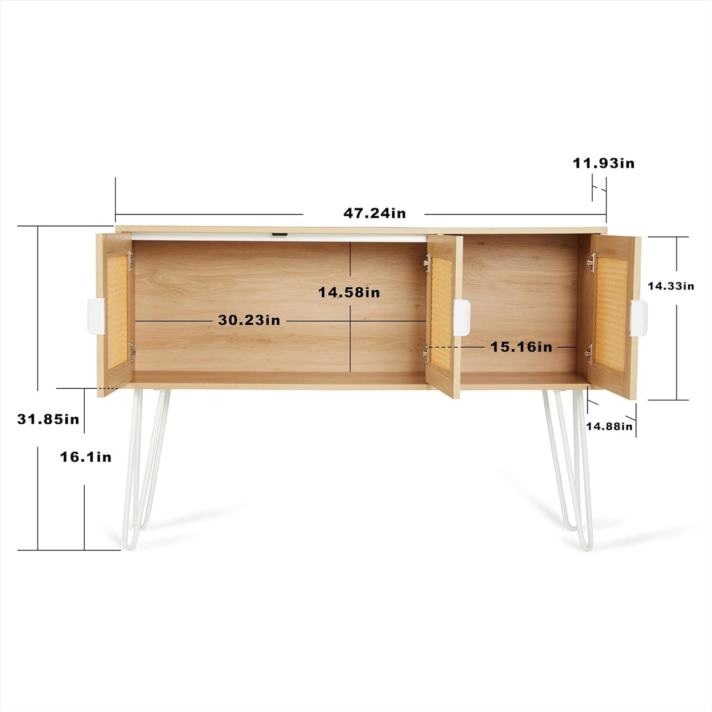 Netstar Entryway Table, Sofa Table, Console Tables for Entryway, Behind Couch Sofa Narrow Long, Foyer Tables w/Storage Drawers for Entry Way Hallway Living Room Home Decor, Wood Boho Farmhouse, Wood
