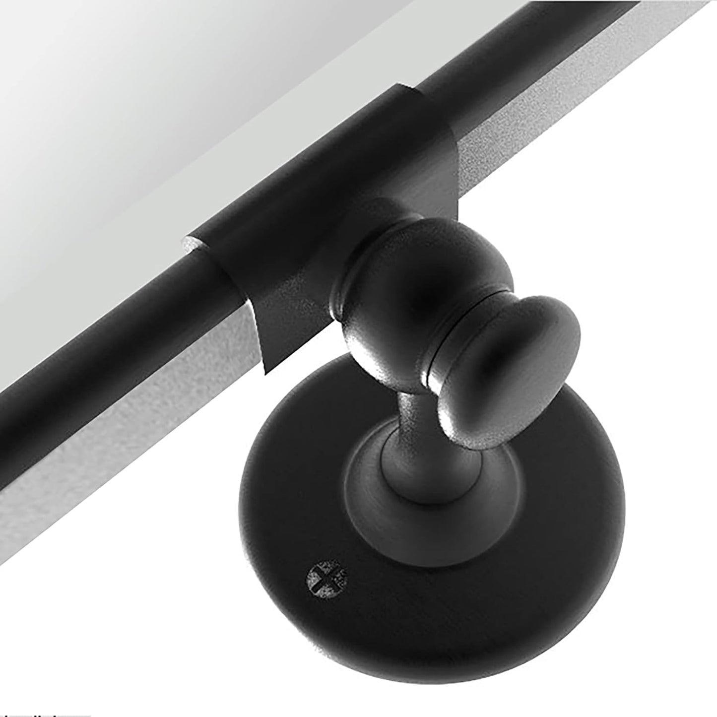 TEHOME 24x38 Horizontal Pivot Bathroom Mirror Tilting Black Metal Framed Pivot Rectangle Bathroom Mirror Rounded Rectangluar Tilting Beveled Vanity Mirrors for Wall