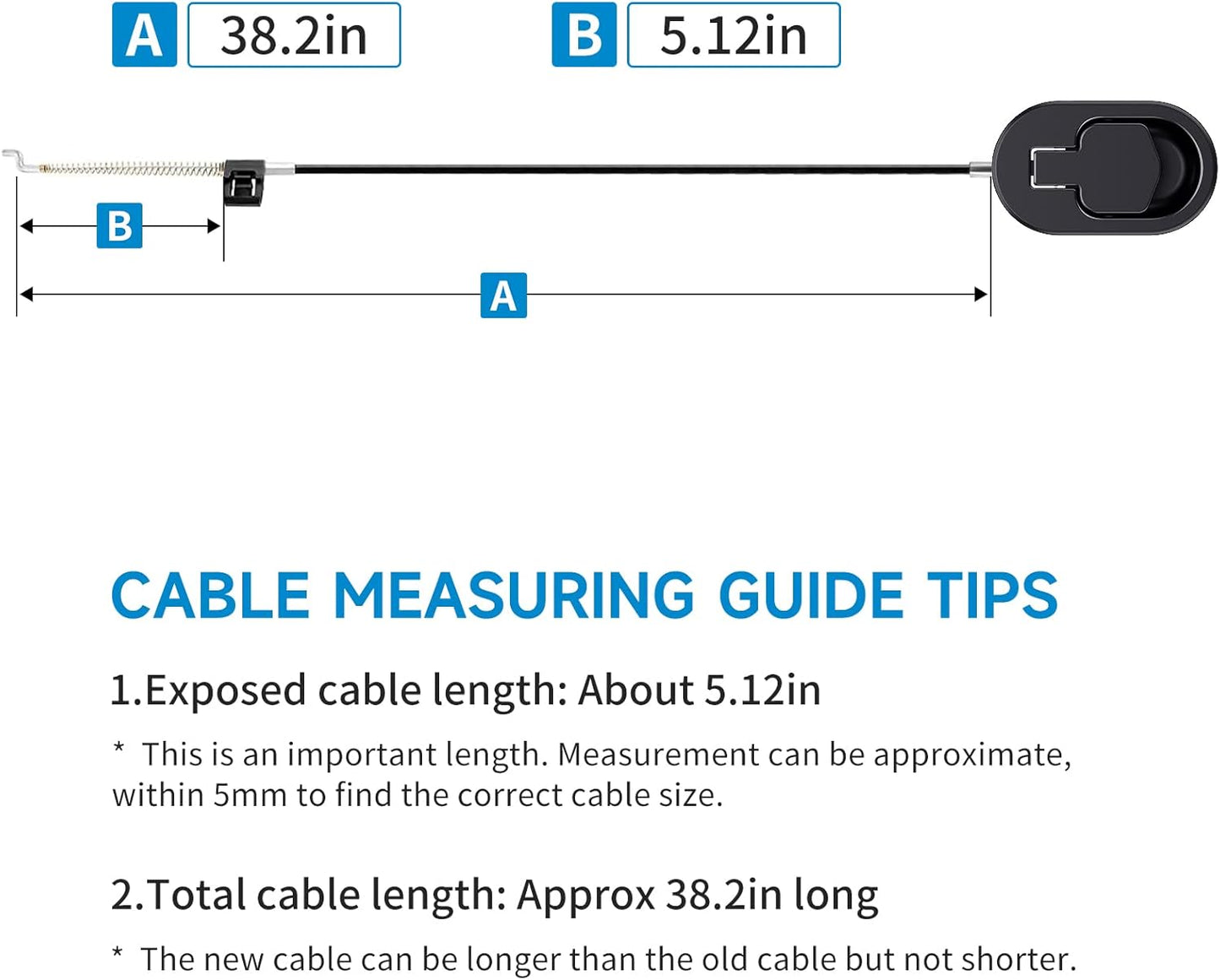 Recliner Replacement Parts(1 Sets), Recliner Cable Replacement Parts with Metal Release Pull Handle fits Ashley and Most Recliner Sofa, Exposed Cable Length 5.12Inch