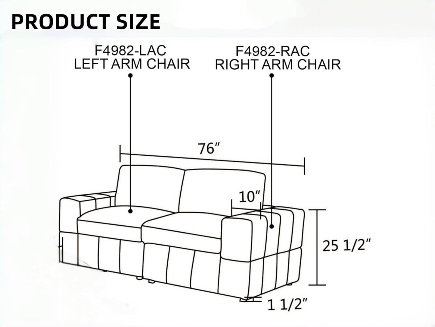 Sectional Couches for Living Room, Loveseat Sofa Comfy Cloud Couch with Deep Seats, Lounge Modern Living Room Furniture for Small Space, Dark Grey