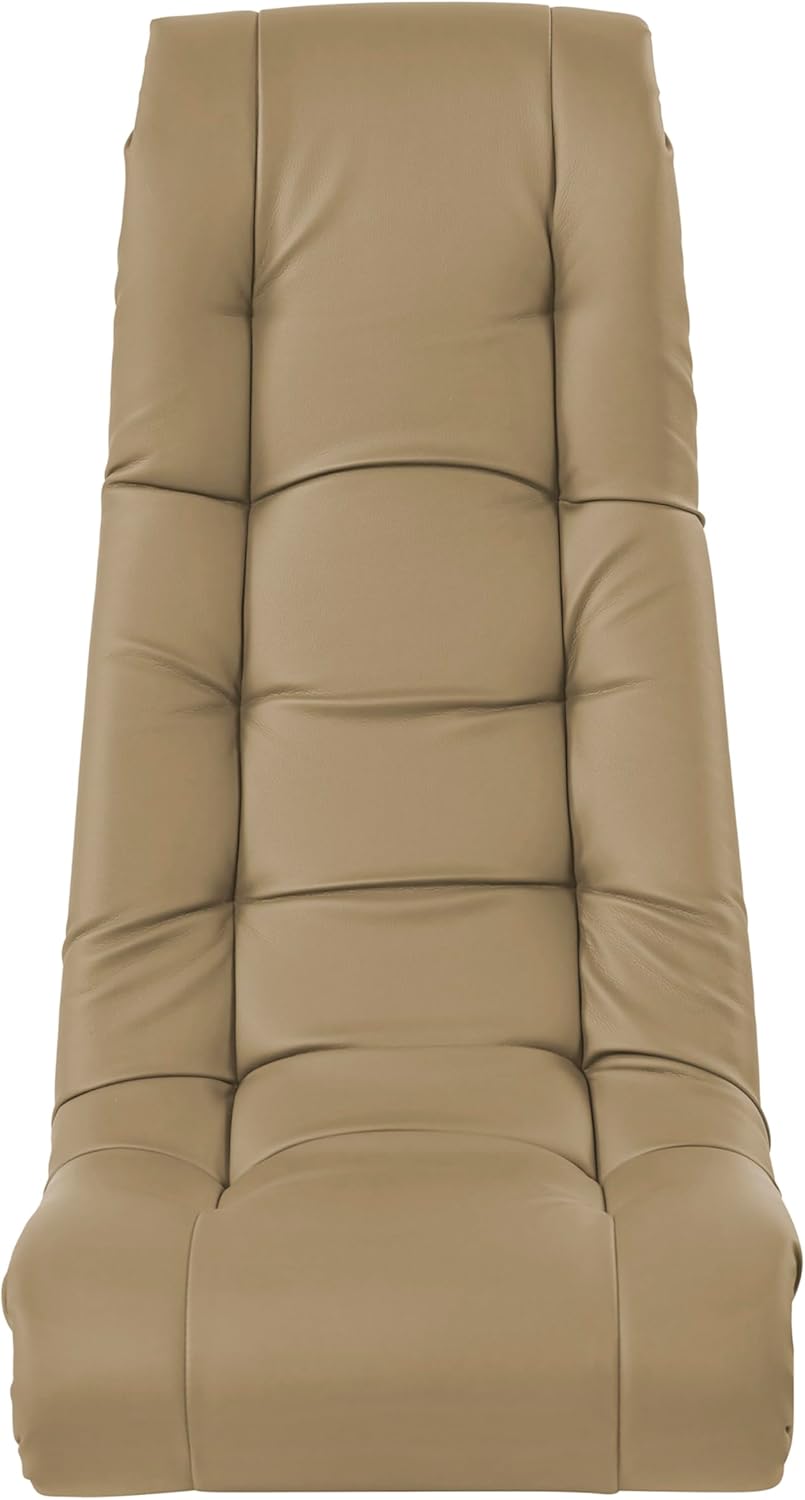 FDP Tufted Floor Rocker for Kids, Teens and Adults; Comfortable, Ergonomic Chair for Reading, Playing Video Games, or Watching TV - Sand, 10488-SD