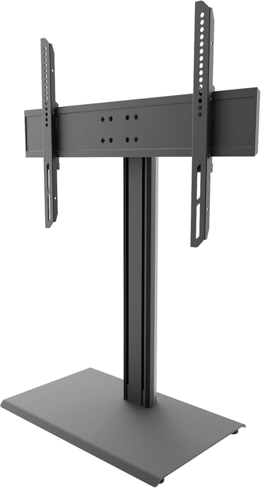 Kanto TTS100 Tabletop TV Stand for 37" to 60" TVs | Supports up to 88 lb | Height Adjustable | Swivels up to 30° | Tilts -5° | Black