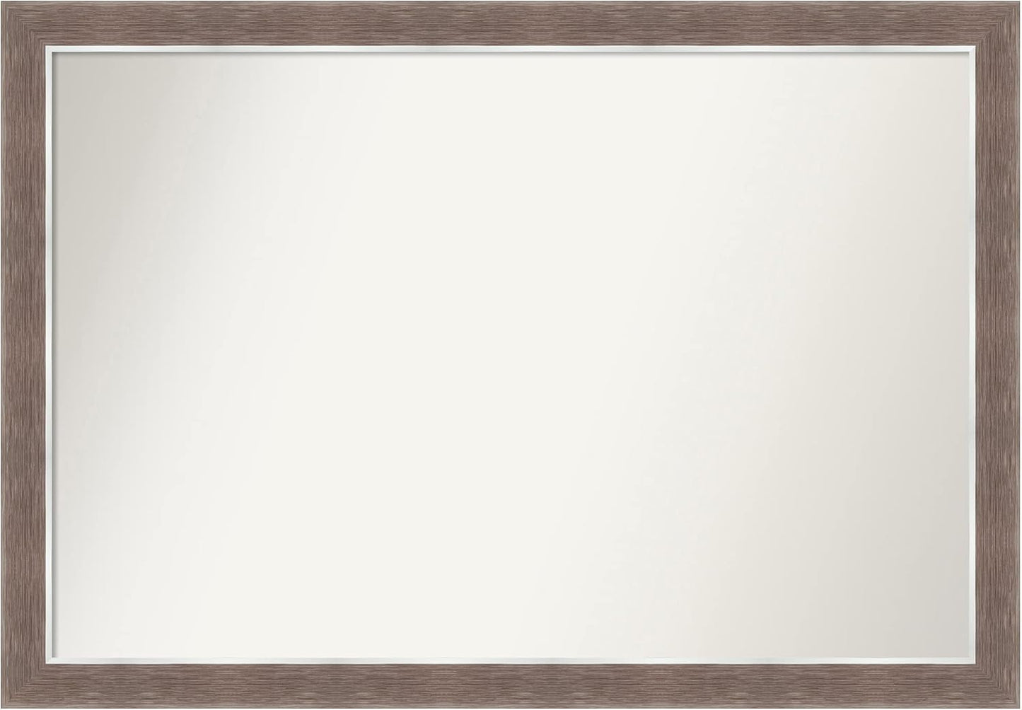 Amanti Art Brown Bathroom Mirror for Over Sink, 28x40 Noble Mocha Rectangle Vanity Mirror, Large Casual Frame, Hangs Horizonally and Vertically, Bathroom Wall Decor, Non-Beveled Edge from WI, USA