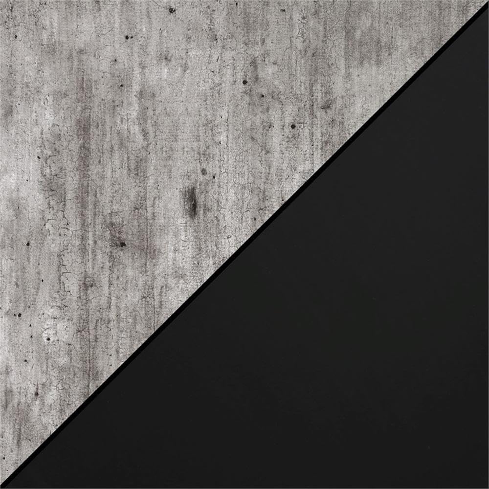 Convenience Concepts Designs2Go No Tools Desk Home Office Desk with Shelves, Corner Shelf Vanity Desk Computer Desk Nail Table for Nail Tech - 47.25" L x 15.75" W x 30" H, Faux Birch/Black