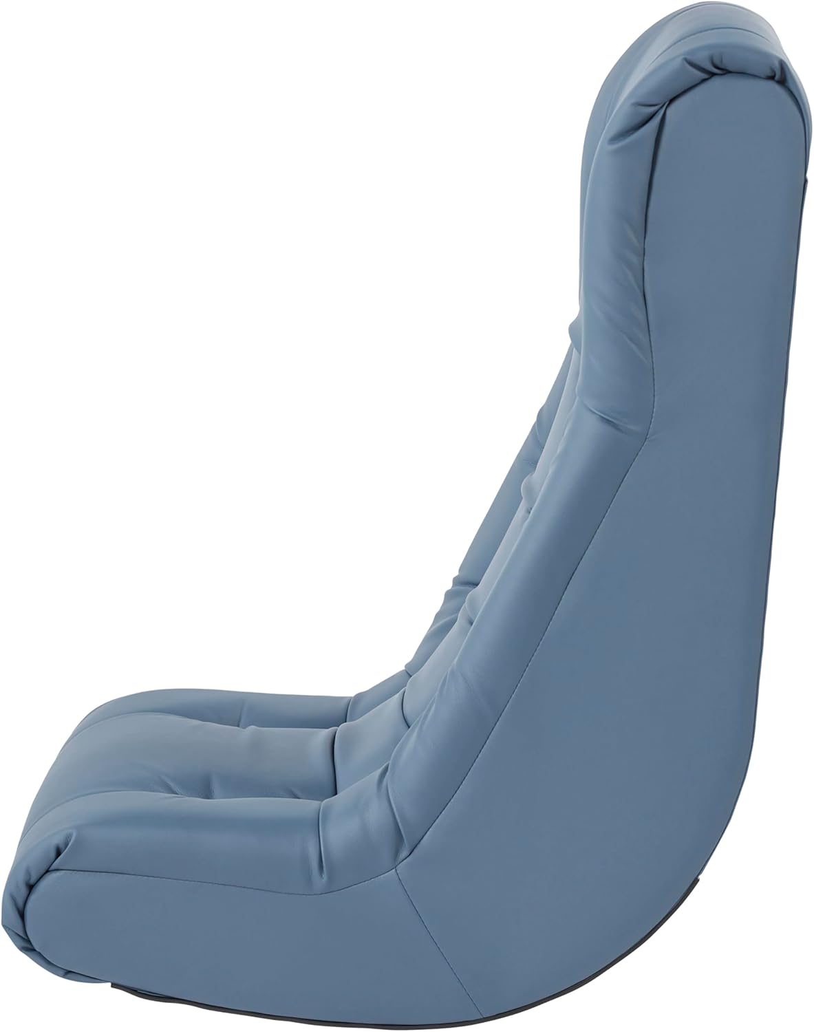 FDP Tufted Floor Rocker for Kids, Teens and Adults; Comfortable, Ergonomic Chair for Reading, Playing Video Games, or Watching TV - Powder Blue, 10488-PB