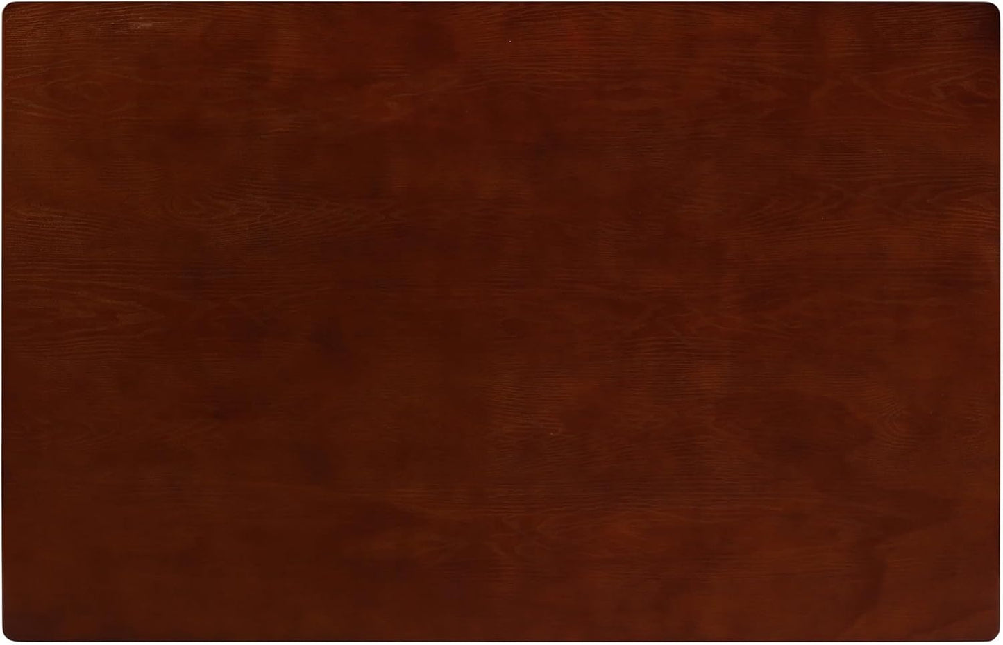 NTC Flow 55 Inch Modern Design, Rectangular Dinner Table for Dining Room, Living Room Furniture, Effortless Assembly, Dark Walnut