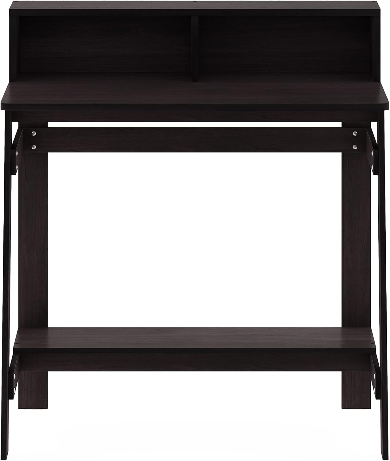 Furinno Simplistic A Frame Computer Desk, Dark Walnut