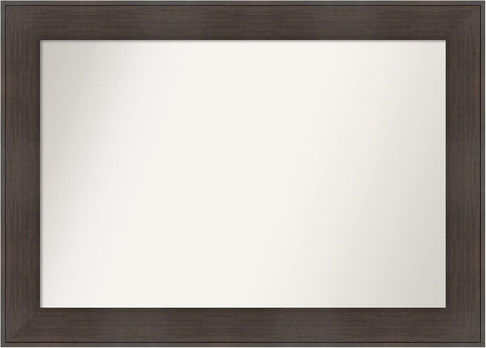 Amanti Art Bronze Bathroom Mirror for Over Sink, 28x40 William Mottled Bronze Narrow Rectangle Vanity Mirror, Large Casual Frame, Hangs Horizonally and Vertically, Bathroom Wall Decor, Non-Beveled