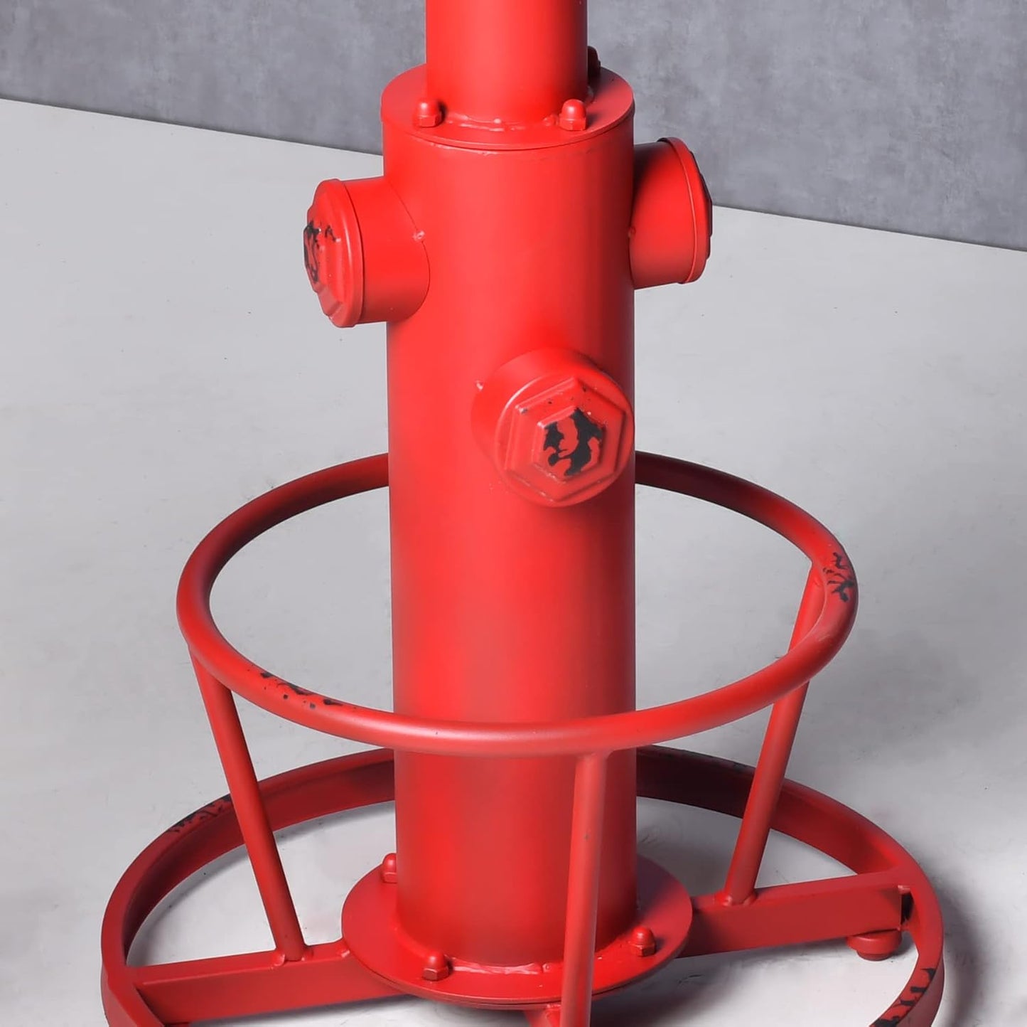 Topower Industrial Bar Table 38.58-48.43" Adjustable Pub Table Kitchen Dining Coffee Bistro Table Antique Red