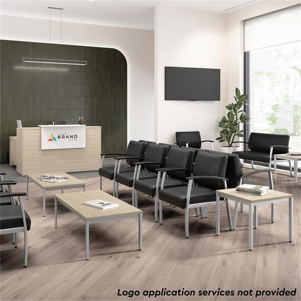 Bush Business Furniture Arrive 3 Drawer Mobile File Cabinet - Assembled in Natural Elm, Rolling Document Storage for Reception Area or Professional Office