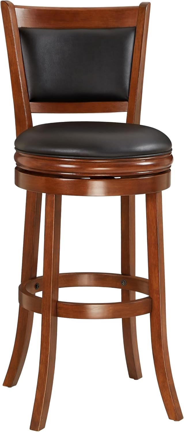 Ball & Cast Swivel Pub Height Barstool 29 Inch Seat Height Cherry Set of 1