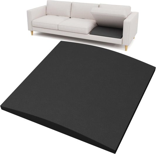 Couch Cushion Support for Sagging Seat, High-Density Curved Foam Sofa Furniture seat Couch Cushions Support Repair, 20"x20" Black Set of 1