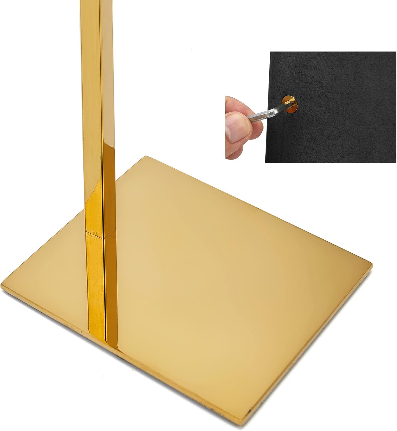 Gold Purse Display Stand, 2 Pack Handbag Display Stand Adjustable Height Stainless Steel Stability Non-slip Base, Large Bags Display Rack Luxury Purse Holder for Table Retail Closet