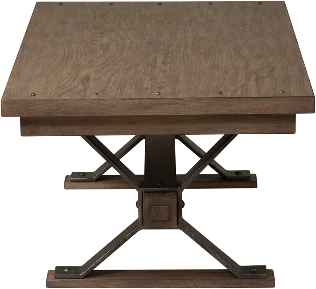 Liberty Furniture Industries Sonoma Road Rectangular Cocktail Table, W52 x D26 x H18, Light Brown