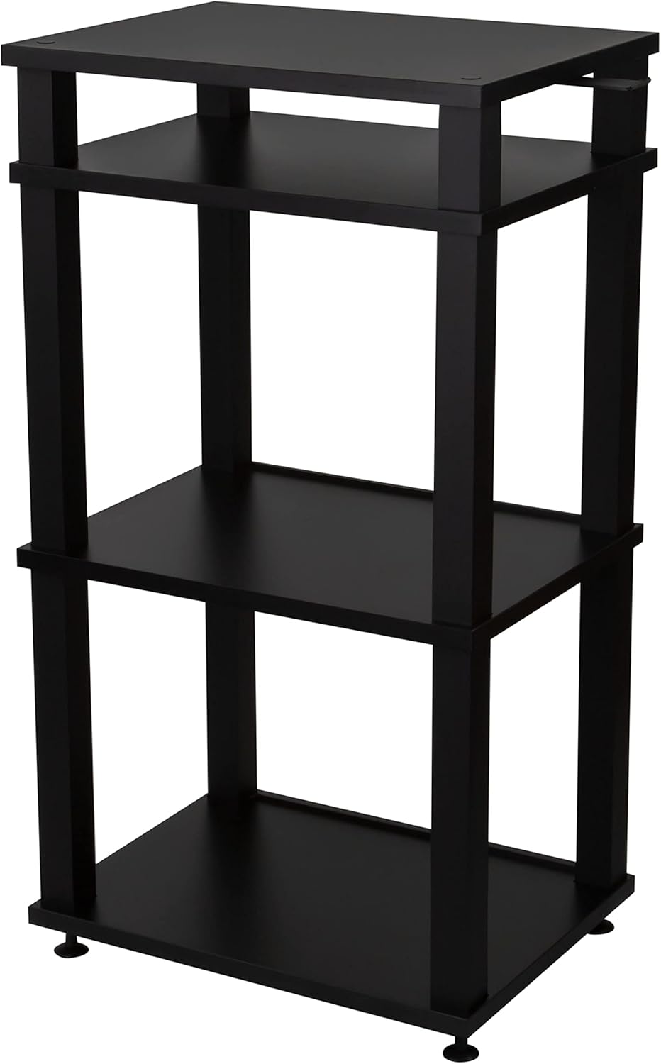 Andover Audio SpinStand Rack for Records and Audio Components - Metal-Reinforced, Holds 150 LPs, Optimum Height & Storage Space, Ideal for Turntables, Vinyl, SpinBase Systems (Black)