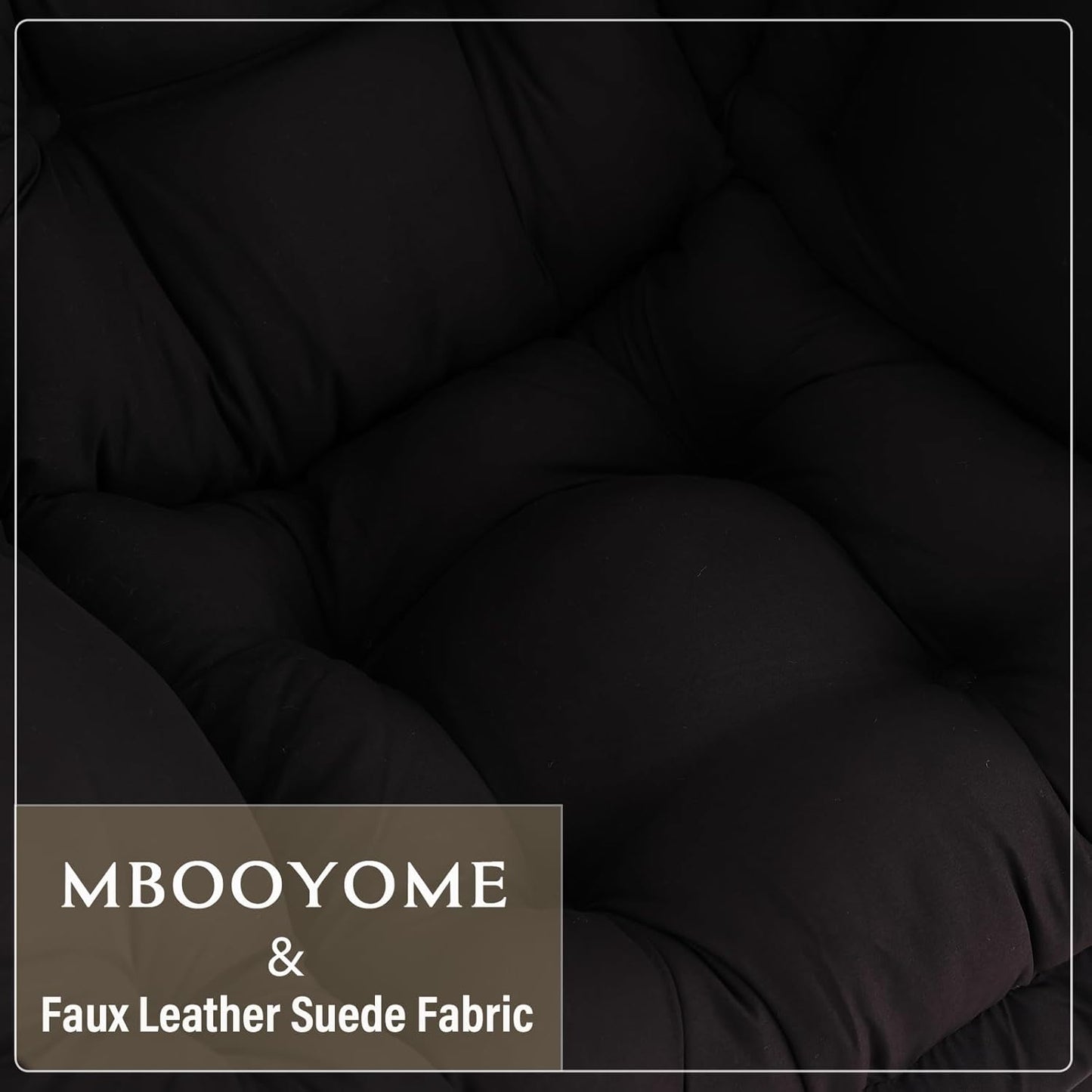 Lazy Chair with Folding Ottoman, Modern Accent Lounge Armchair with Armrests and a Side Pocket & Foldable Footstool, Leisure Reading Chair for Living Room, Bedroom, Dorm & Office, Black