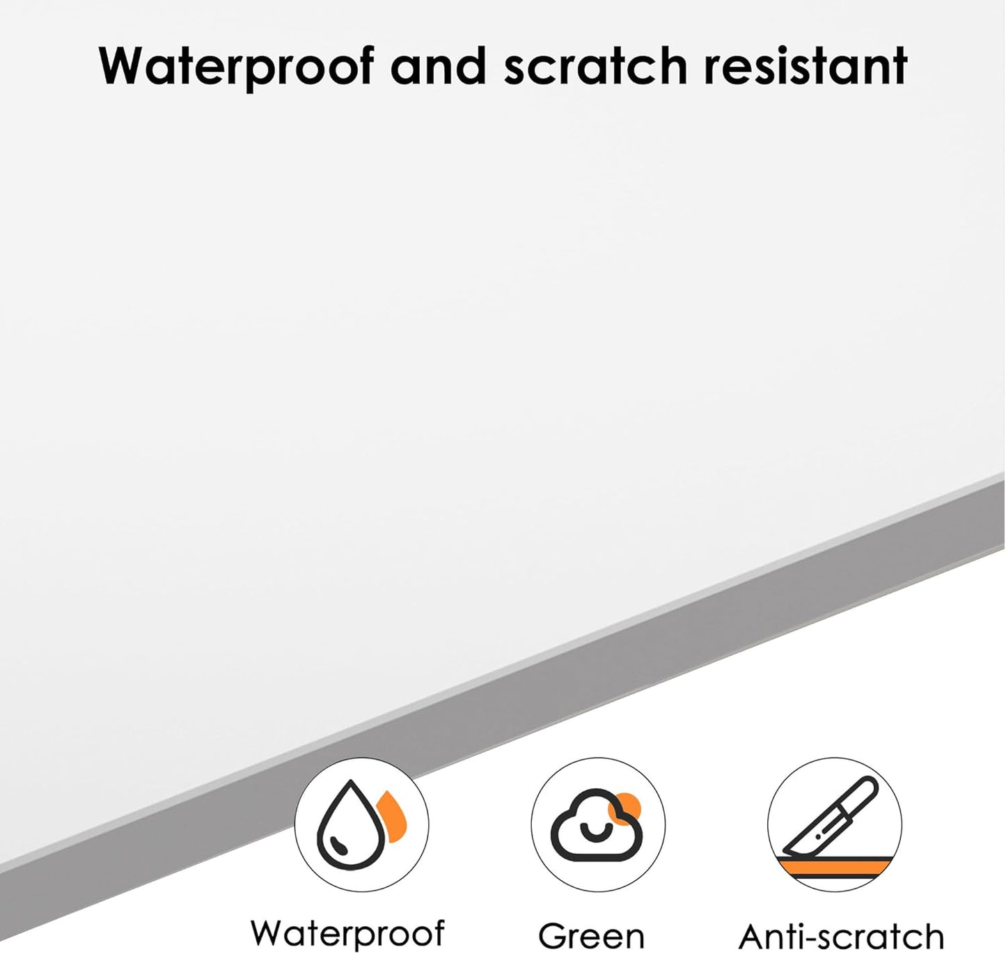 Need 54.3 Inch Large Computer Desk, Modern Simple Style Desk for Home Office, Basic Writing Table for Study Student, White