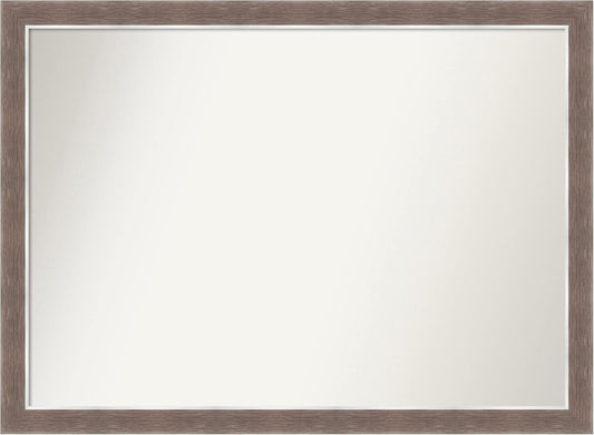 Amanti Art Brown Bathroom Mirror for Over Sink, 31x42 Noble Mocha Rectangle Vanity Mirror, X-Large Casual Frame, Hangs Horizonally and Vertically, Bathroom Wall Decor, Non-Beveled Edge from WI, USA
