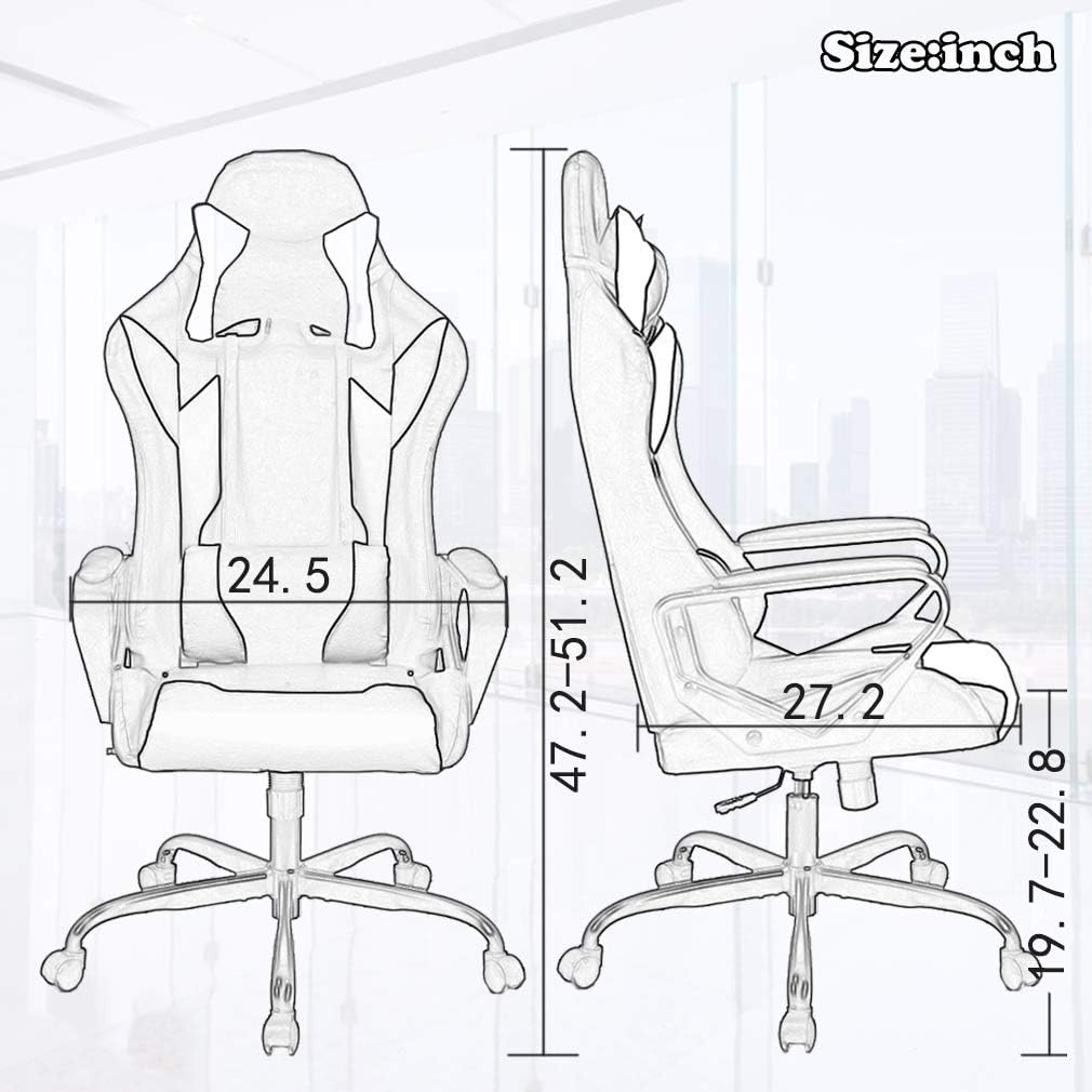 Office Chair Gaming Chair Desk Chair Ergonomic Executive Swivel Rolling Computer Chair with Lumbar Support