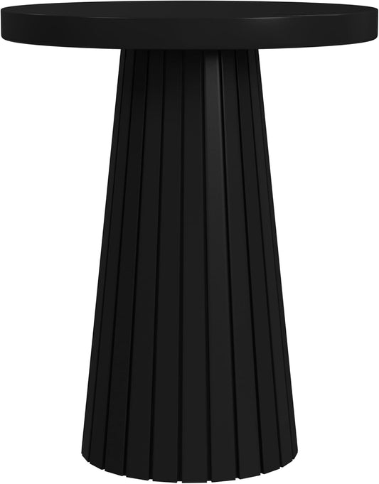 Black Mango Wood End/Side Round Table