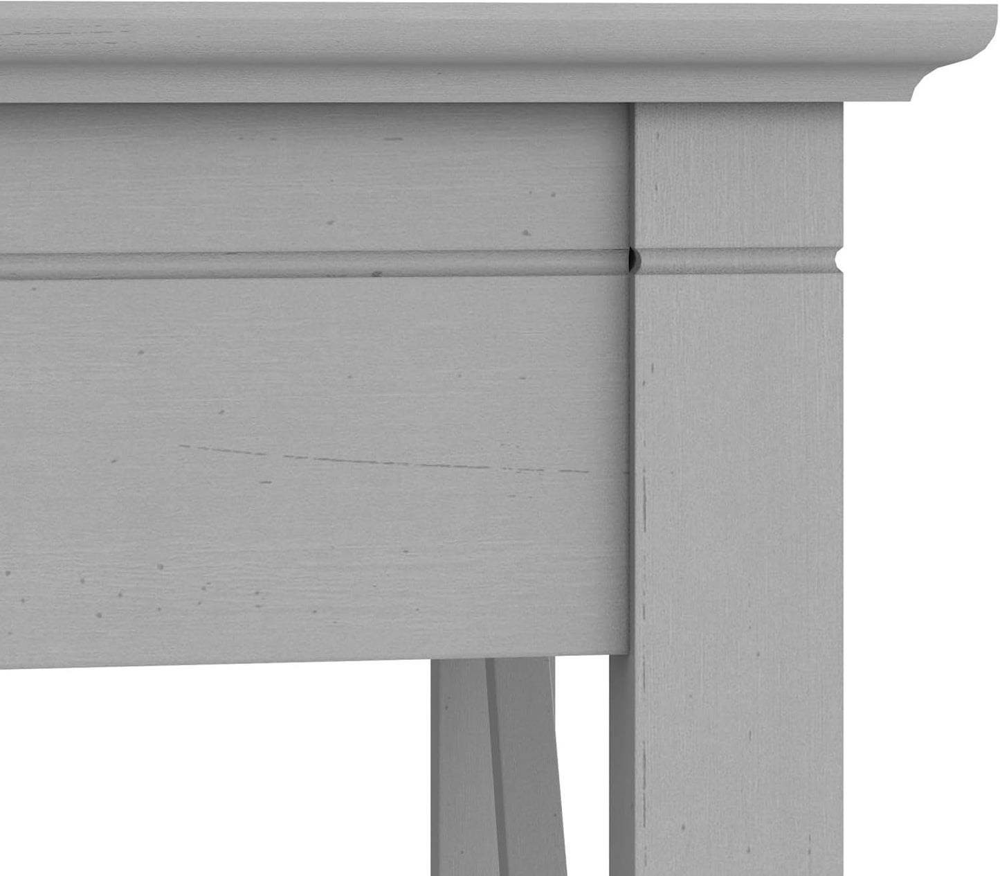 Bush Furniture Key West 48W Writing Desk in Cape Cod Gray