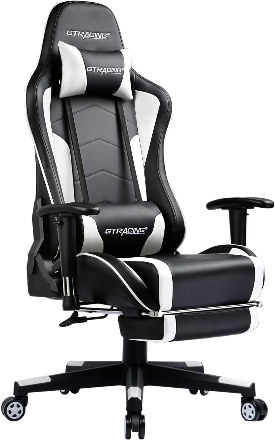 GTRACING Gaming Chair with Footrest Speakers Video Game Chair Bluetooth Music Heavy Duty Ergonomic Computer Office Desk Chair