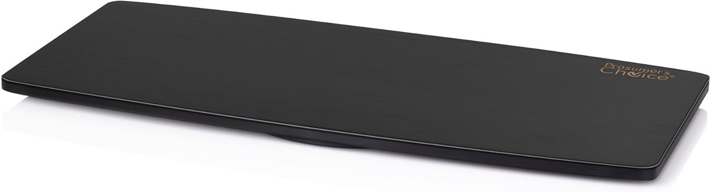 Prosumer's Choice 31-Inch Wooden TV Swivel Stand for LED/LCD TVs and Monitors - 360° Rotation with Steel Ball Bearings - Stable TV Swivel Base for Easy Viewing Adjustment - Black Finish