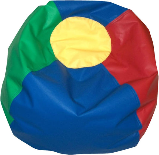 Children's Factory 35" Kids Bean Bag Chairs, Flexible Seating Classroom Furniture, Beanbag Ideal for Boy/Girl Toddler Daycare or Playroom, Rainbow