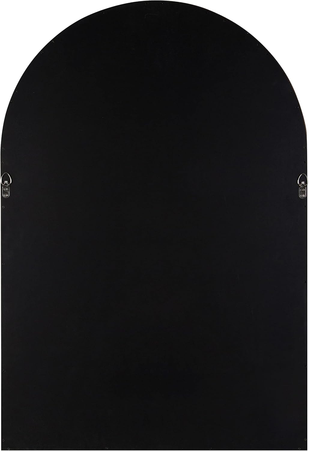 Kate and Laurel Hutton Farmhouse Wood Arched Mirror; 20 x 30; Gray; Decorative Modern Large Arch Mirror with Deep Profile and Graywash Finish for Wall