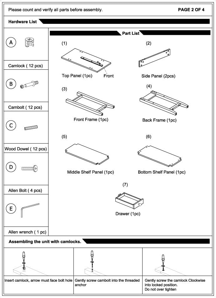 Convenience Concepts American Heritage Chairside End Table with Drawer 23.5" - Classic Living Room Table with Storage Shelf, Bedroom Nightstand, Mahogany