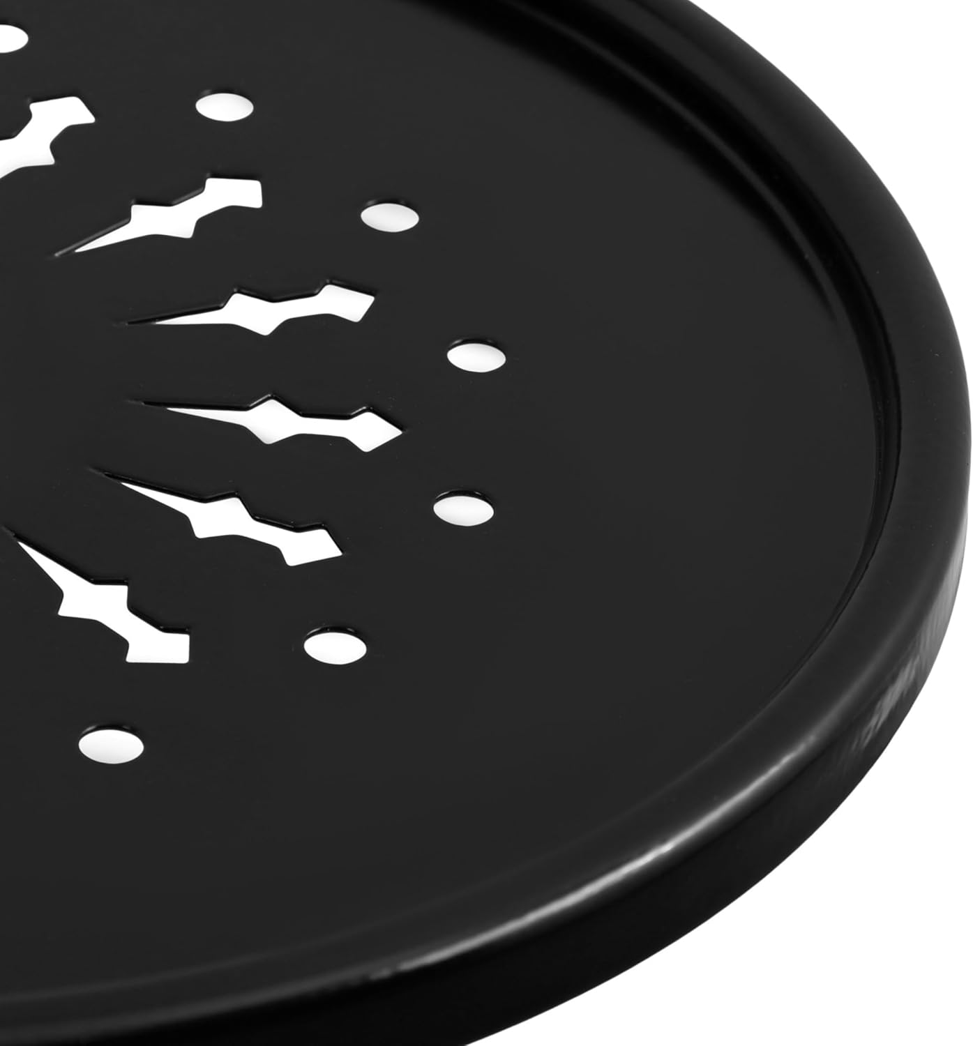 Kate and Laurel Miki Modern Pedestal Drink Table, 10 x 10 x 23, Black, Decorative Accent Patio Table for Use as Plant Stand Indoors or Outdoors or as a Living Room Martini Table