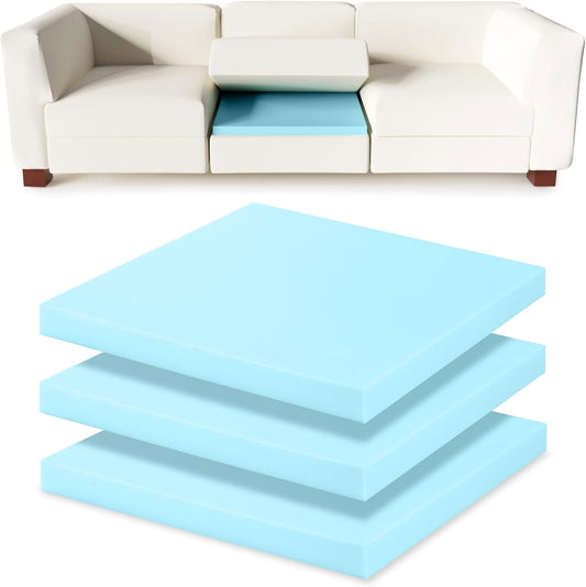 Tromlycs Couch Cushion Support for Sagging Sofa Support Seat Under Cushion 22x22 inch Sag Repair Furniture Blue, Set of 3