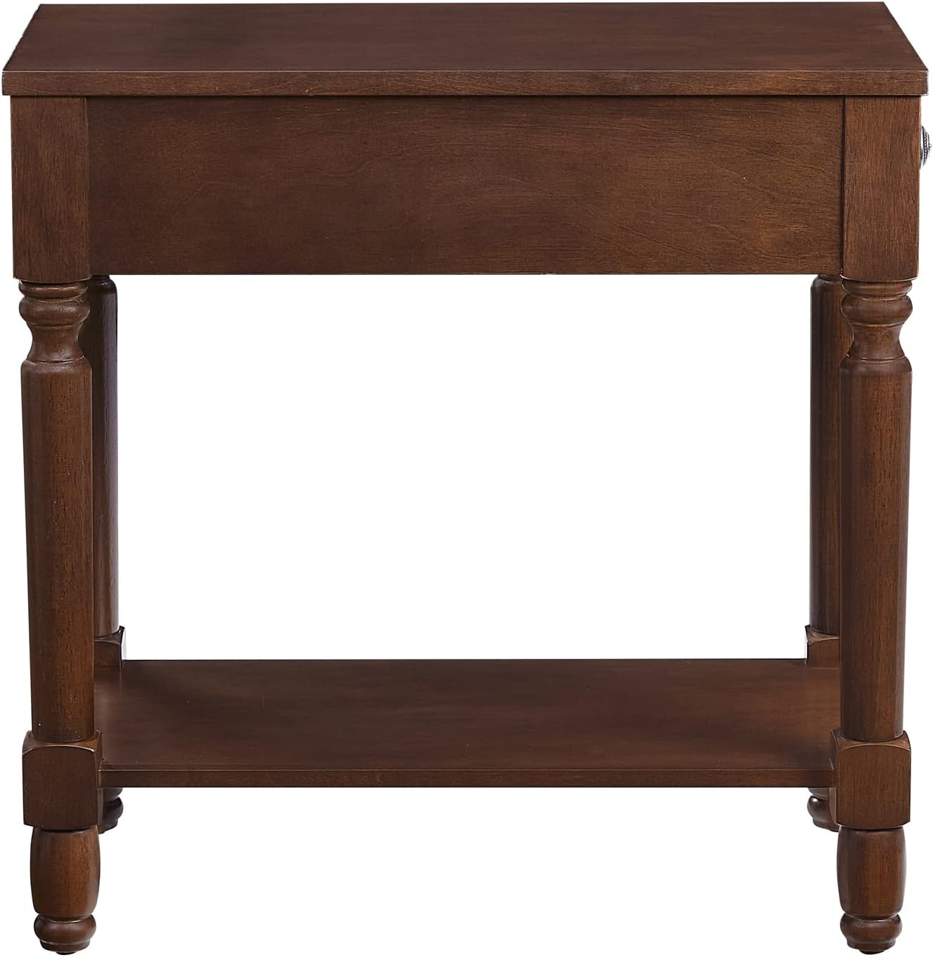 Ball & Cast Wood End Tables, 13" W, Dark Brown-Open