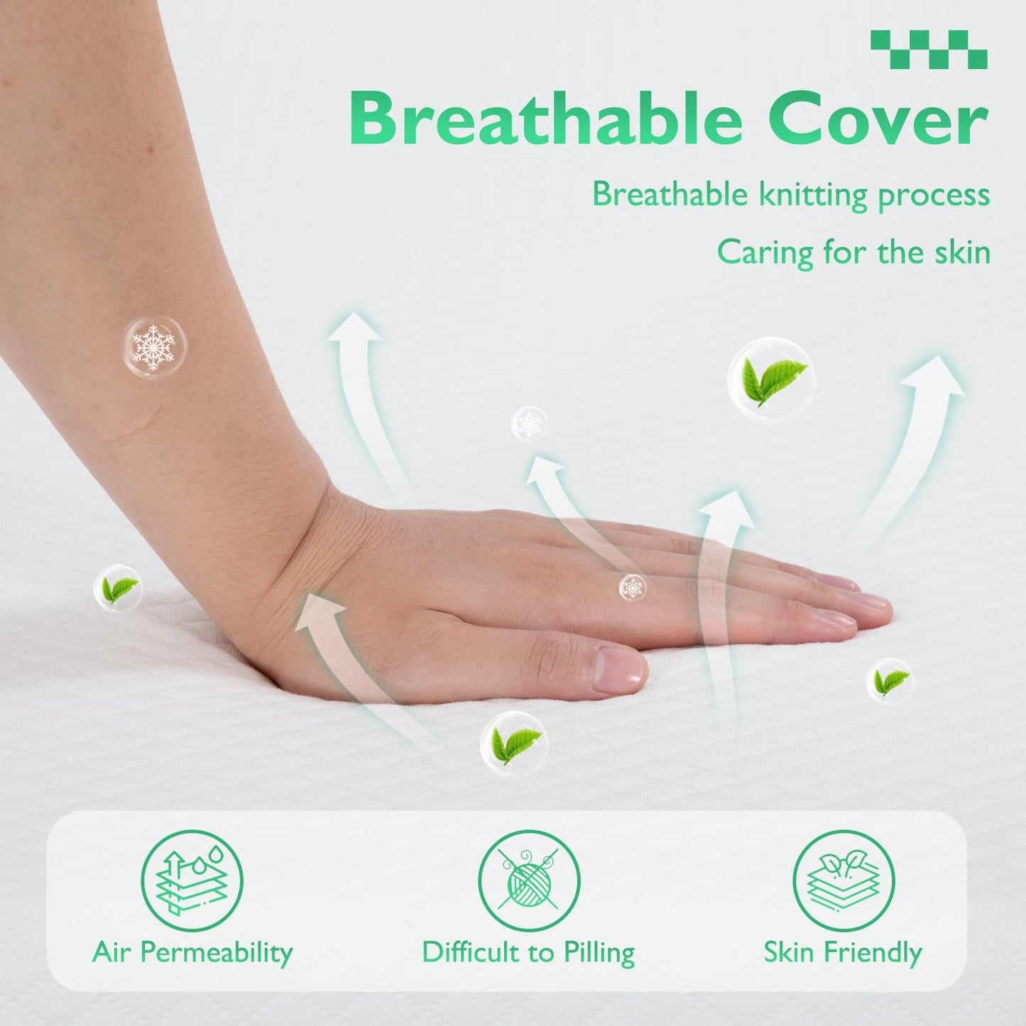 FDW | 6 Inch Twin XL Mattress | Medium Firm | Gel Memory Foam Mattress | White | Bed in a Box, CertiPUR-US Certified | Pressure Relief, Cooling Ventilated Foam | Washable Removable Cover