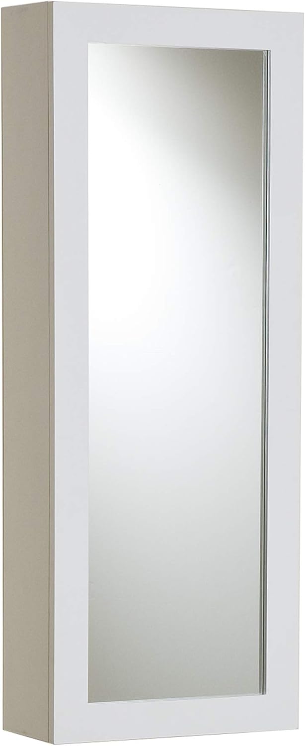 SEI Furniture Wall Mount Fold Ironing Center, 16 W x 7 D x 42 H (inches), White