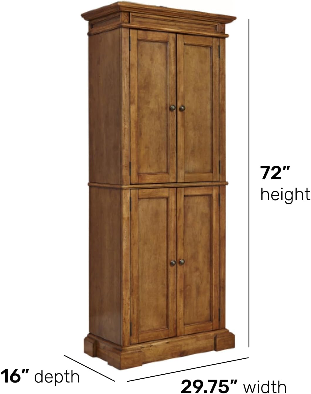 Homestyles Americana Distressed Oak Pantry, 72"H