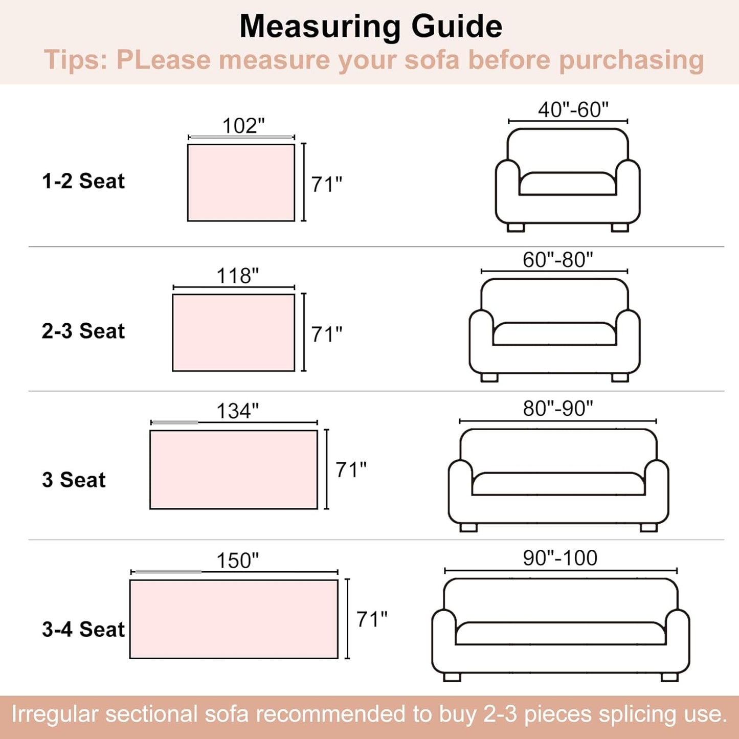 Boho Couch Cover, Sofa Cover, Sofa Covers for 2 Cushion Couch, Washable Sectional Couch Covers for Dogs Pet Furniture Protector Couch Cover Blanket for Living Room (1# Orange, 71" x 118")