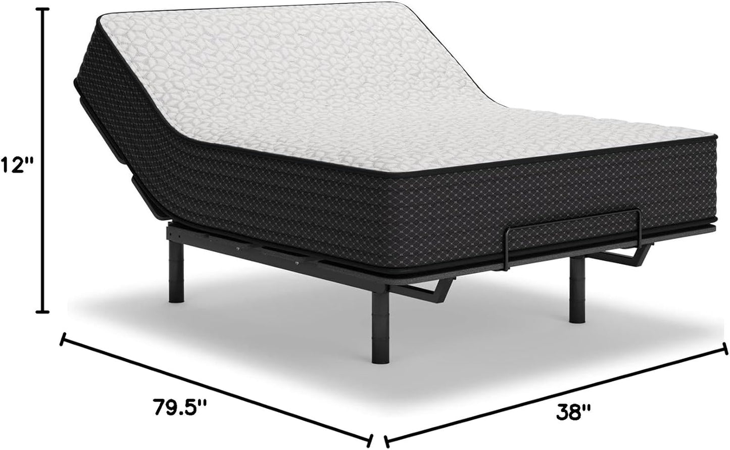 Signature Design by Ashley Limited Edition Firm 12 Inch Hybrid Mattress with Gel Memory Foam and Edge Support for Cool Sleep and Pressure Relief, Twin XL, Fiberglass Free, Mattress In A Box