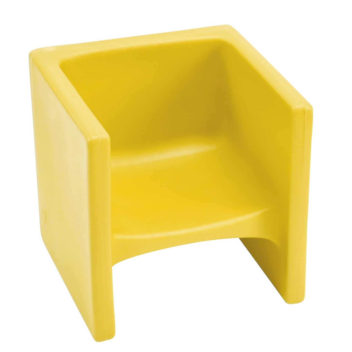 Children's Factory Cube Chair, Yellow, CF910-010, Flexible Seating Classroom Furniture for Kids Playroom, Daycare or Preschool, Toddler Reading Chair