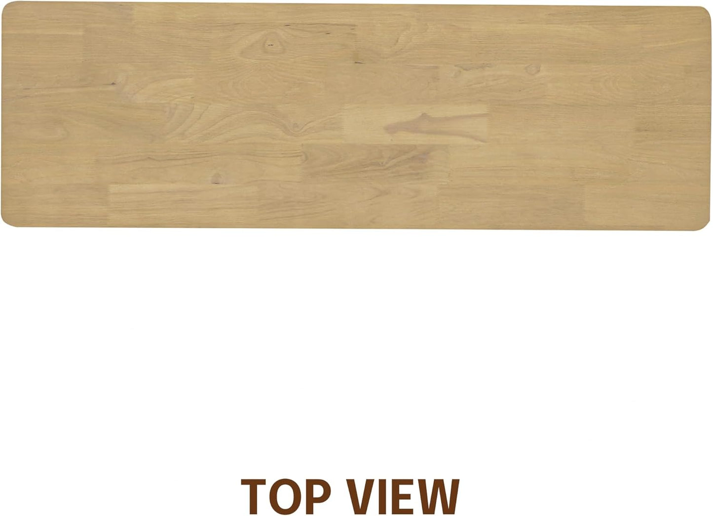 NTC Mingle Console 47 Inch Modern Design, Rectangular Dinner Table for Dining Room, Living Room Furniture, Effortless Assembly - Sand