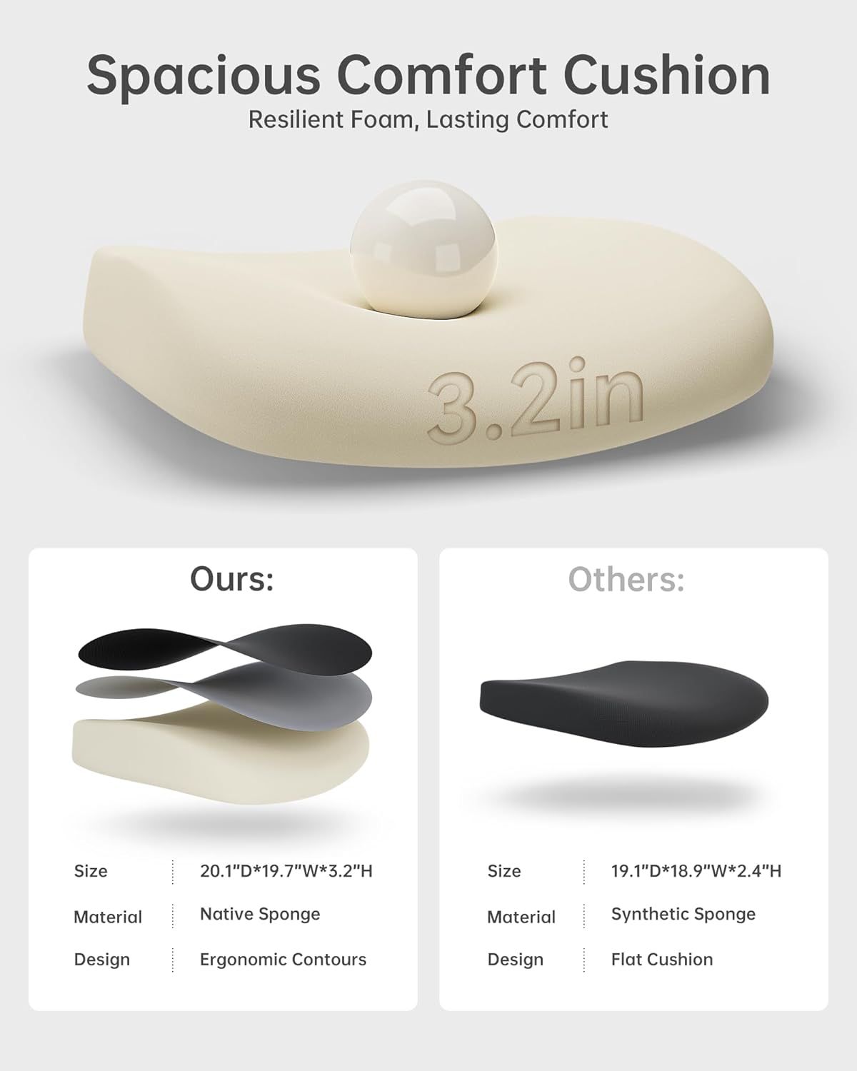 Office Chair, Ergonomic Desk Chair with Adjustable Lumbar Support and Flip up Armrest, Breathable Mesh Computer Chair for Home Office, Khaki