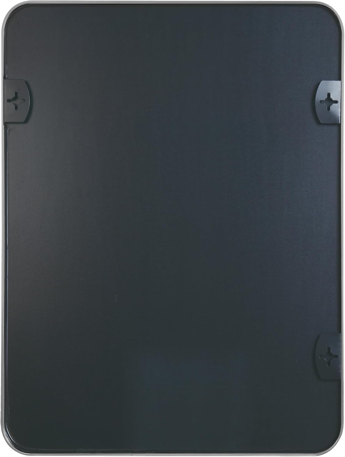 Bathroom Mirror 30x40 inch, Silver Gorgeous Deep Frame Wall Mirror, Modern Round Corner Bathroom Vanity Mirror for Bedroom, Living Room, Hanging or Leaning Horizontal or Vertical, Silver