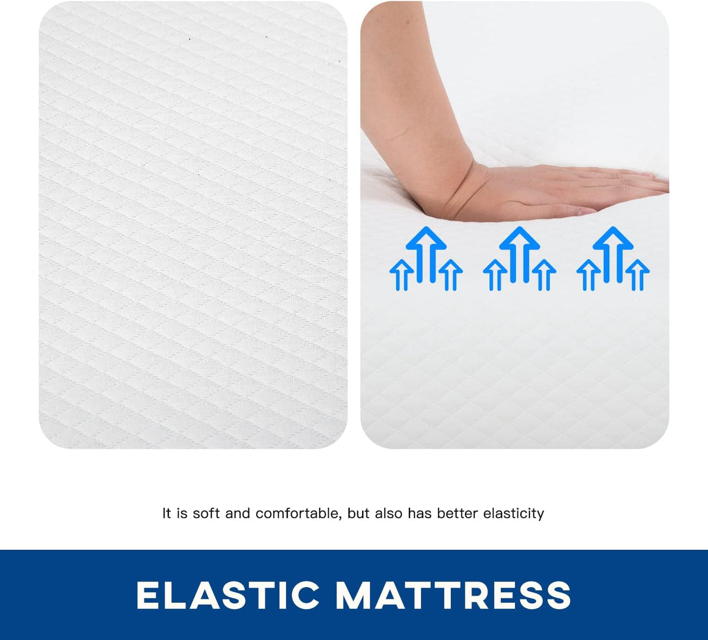 FDW | 14 Inch Full Mattress | Medium Firm | Gel Memory Foam Mattress | White | Bed in a Box, CertiPUR-US Certified | Pressure Relief, Cooling Ventilated Foam | Washable Removable Cover